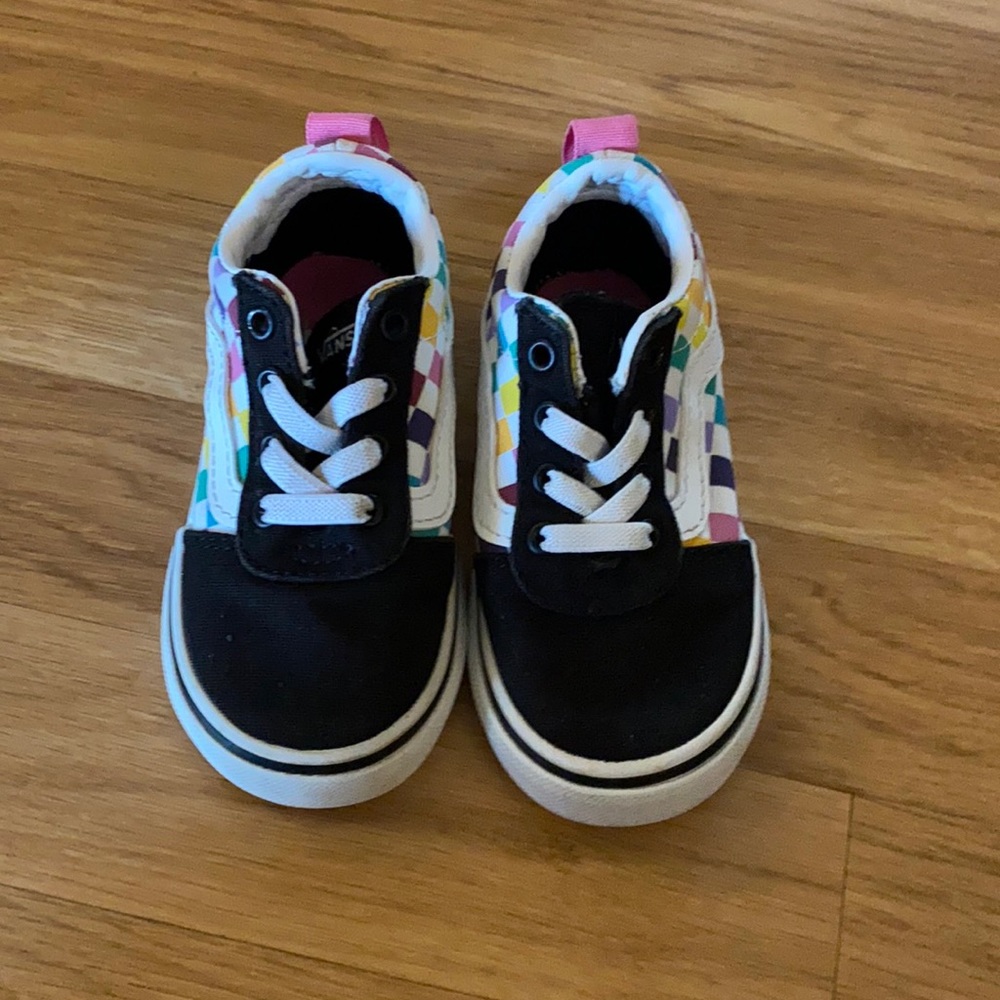 Little girls Checkered Vans